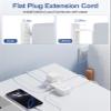PD20W Flat Plug Power Strip -3 Ft Flat Plug Extension Cord with 4 AC Outlets 3 Quick Charging USB Ports, Flat Outlet Wall Plug Compact for College Dorm, Travel, Home, Office Desk Accessories view 4