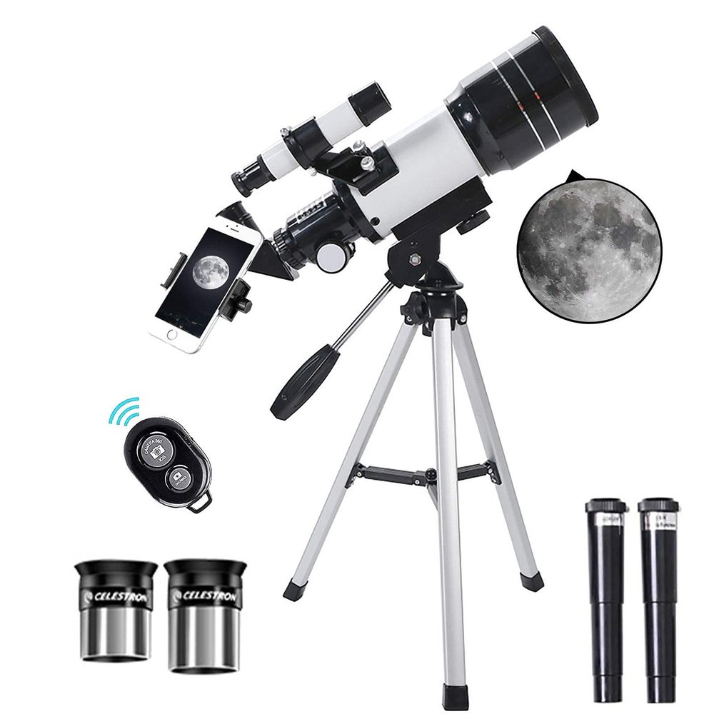 DONGDAWAN 20mm Refractor Mount Telescope with Tripod Finder Scope for Astronomy Beginners, Astronomical Telescope Monocular Telescope for Kids Adults