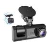 Shkalacar 3 Channel Dash Cam WIFI 3 Cameras, Front Rear and Inside, Rearview Mirror Video Recording Camcorder Wide Angle Car Camera Recorder Interconnection Auto Safety Driving Recorder view 1