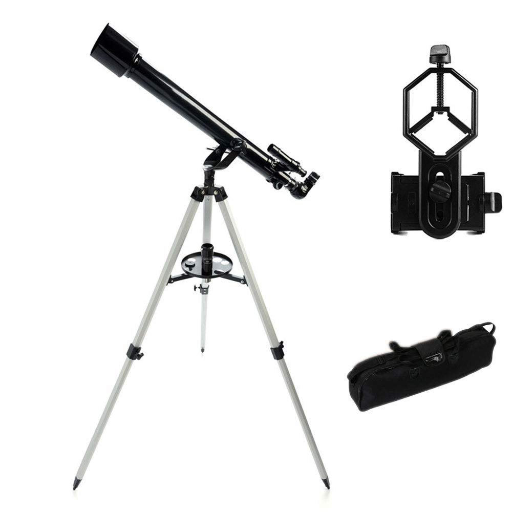 DONGDAWAN Portable Astronomical Telescope,Refractor Telescope for Kids and Astronomy Beginners with Lightweight Tripod,Phone Mount and Carry Bag,Perfect for Children Educati