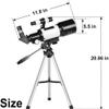 DONGDAWAN Telescope for s&Astronomy Beginners - 70mm Aperture 300mm High Magnification Astronomical Refractor Telescope Portable Travel Telescope with Tripod view 4