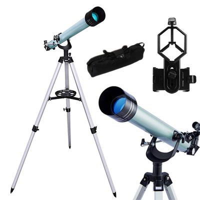 DONGDAWAN Portable Astronomical Telescope,Refractor Telescope for Kids and Astronomy Beginners with Lightweight Tripod,Phone Mount and Carry Bag,Perfect for Children Educati