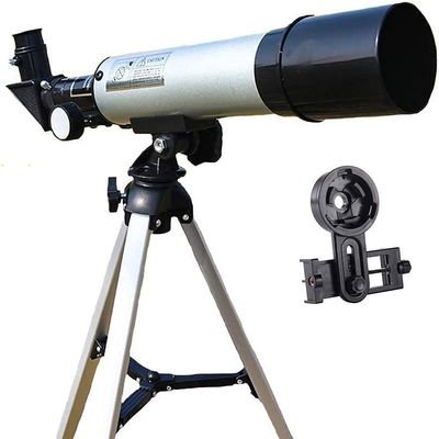 DONGDAWAN Telescope for Adults Beginners Kids, 50mm Aperture 360mm AZ Astronomical Refractor Telescope BAK4 Prism Lens Telescope for Astronomy with Smartphone Adapter and Tripod for Observe