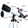 DONGDAWAN Kids Telescope for Astronomy Beginners Refractor Telescopes with Tripod and Backpack,AstronomyTelescope Great Astronomy for Kids to Explore Moon Space view 3