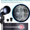 DONGDAWAN 70mm Aperture Refracting Telescope, 400mm Mount Adjustable Telescope for Adult Astronomy Beginners 360 Rotation Portable Travel Telescope view 3
