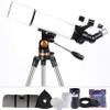 DONGDAWAN Telescope 80mm Astronomy Refractor Telescope,Children's Astronomical Monoscope Beginners Sky Monocular Travel Spotting Scope Home Decor Xmas Gift view 1