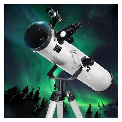 DONGDAWAN Telescopes for s Adults Beginners 76mm Caliber Reflector Telescope Stargazing Telescope with Adjustable Tripod, The Best Astronomy Gift for Beginner
