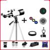 DONGDAWAN Children's Telescope - 70mm Aperture 400mm Astronomical refracting Telescope, Telescope with Tripod, Scope, Moon Filter, Carrying Bag (White G) view 2