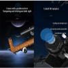 50 mm Travel Astronomy Telescope, Portable Lightweight Refractor Telescope - Coated High-Definition Eyepiece - Ideal Telescope for Beginners, Kids and Adults (A+smartphone Stand A) (A+smartphone view 3