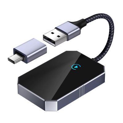 Wireless Carplay Adapter for iPhone, 2025 Upgraded Converts Wired to Apple CarPlay Wireless Adapter Compatible with iPhone iOS 10+ and Cars from 2015