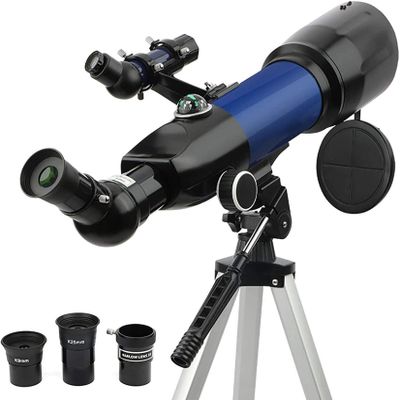 DONGDAWAN Astronomical Telescope,Portable 70mm Refractor Telescope for Beginners and Kids,Profession Refracting Telescope,with Adjustable Tripod,Backpack