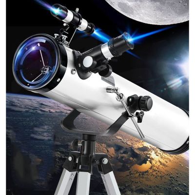 DONGDAWAN Telescopes for Astronomy Beginners,114mm Telescope for Kids & Adults Astronomy,Astronomical Telescope for Beginners for Stargazing (White D) (White B)