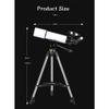DONGDAWAN Telescope for Kids and Beginners 500/80 Caliber Astronomy Telescope with Adjustable Tripod, Portable Refracting Telescope for Christmas (White Phone Stand) view 4