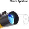 DONGDAWAN Telescope Telescope Telescopes for Adult 70mm Aperture Astronomical Refractor Telescope Prism Lens Telescope for Astronomy with Backpack and Tripod Observe Moon and Plan view 3