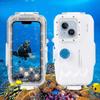 Mixneer Diving Case Designed for iPhone 16/15/14/13/12 Pro Max Plus Pro Underwater Phone Case [40m/130ft] Surfing Swimming Snorkeling Photo Video Waterproof Housing Case (iPhone 13 Pro Max) view 3