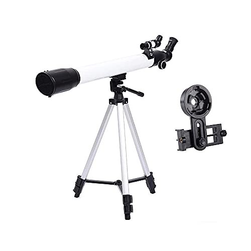 DONGDAWAN Telescope for Adults Beginners s,60Mm Aperture 700MmAstronomical Compact Refractor Telescope with Smartphone Adapter and Tripod Prism Lens Teles