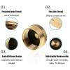 6pcs Solid Brass Refill Propane Bottle Caps Replacement for 1 LB Gas Refill Tank Cylinder Seal view 2