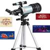 DONGDAWAN Astronomical Telescope with Tripod Professional Star Observation for Children Portable and high Definition 150X Magnification and 70mm Caliber view 2