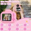 Kids Camera Instant Print Camera for Kids, Toddler Cameras for Girls, 1080P HD Digital Video Cameras, Instant Camera Toy for 4 5 6 7 8 9 10 Year Girl Grandkids with SD Card (Pink) view 2