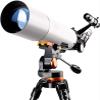 DONGDAWAN Astronomical Telescope,Profession Stargazing Telescopes for Adult Beginners,80mm Astronomy Refractor Telescope,with Adjustable Tripod,Eyepiece 10mm/25mm view 1