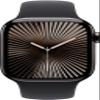 Apple Watch Series 10 [GPS + Cellular, 42mm] - Slate Titanium Case with Black Sport Band, M/L (Renewed) view 2