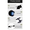 DONGDAWAN Adult Telescope, 70mm Aperture 400mm Stand, Kids Beginner Telescope, Astronomy Refracting Telescope Portable Mobile Phone Adapter (White B) view 4