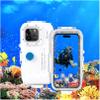 Mixneer Diving Case Designed for iPhone 16/15/14/13/12 Pro Max Plus Pro Underwater Phone Case [40m/130ft] Surfing Swimming Snorkeling Photo Video Waterproof Housing Case (for iPhone 14/14 Pro) view 1