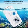 Mixneer Diving Case Designed for iPhone 16/15/14/13/12 Pro Max Plus Pro Underwater Phone Case [40m/130ft] Surfing Swimming Snorkeling Photo Video Waterproof Housing Case (for iPhone 14/14 Pro) view 2