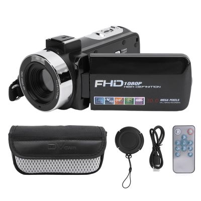 ciciglow Handheld Video Camcorder, 1080P 30MP 18X Digital Zoom Vlogging Camera with 3inch Rotation TFT Screen, Compact Travel Video Camera with Fill Light
