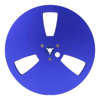 Empty Tape Reel, 1/4 7 Inch Aluminum Metal Reel, 3 Holes Open Reel Sound Tape Empty Take Up Reel for Reel to Reel for TEAC, for Studer, Universal Opening Machine Part (Blue)