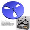 Empty Tape Reel, 1/4 7 Inch Aluminum Metal Reel, 3 Holes Open Reel Sound Tape Empty Take Up Reel for Reel to Reel for TEAC, for Studer, Universal Opening Machine Part (Blue) view 3