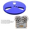 Empty Tape Reel, 1/4 7 Inch Aluminum Metal Reel, 3 Holes Open Reel Sound Tape Empty Take Up Reel for Reel to Reel for TEAC, for Studer, Universal Opening Machine Part (Blue) view 4