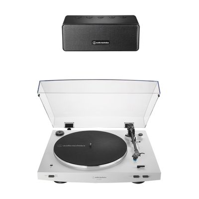 Audio-Technica ATLP3XBTWHP2 Turntable Speaker Pack, White
