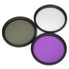 49MM 52MM 55MM 58MM 62MM 67MM 72MM 77MM UV+CPL+FLD 3 in 1 Lens Filter with Bag for Camera Lens (82mm) view 2