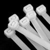 1 Pack of 100pcs 7.6mm600mm White Nylon Large Size Extension self-Locking Cable Ties view 1