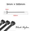 1 Pack of 100pcs 9mm500mm Black Nylon Large Size Extension self-Locking Cable Ties view 2