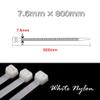 1 Pack of 100pcs 7.6mm800mm White Nylon Large Size Extension self-Locking Cable Ties view 2