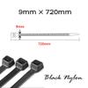 1 Pack of 100pcs 9mm720mm Black Nylon Large Size Extension self-Locking Cable Ties view 2