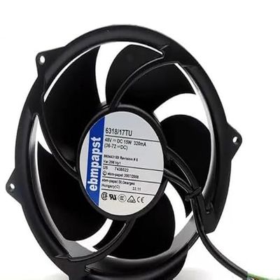 1 PCS 6318/17TU 17CM DC48V 15W 5-Wire Inverter Cooling Fan
