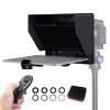 10 Inch Teleprompter,Teleprompter with Remote Control, Professional Video Camera Tablet Teleprompter, Portable Folding Teleprompter Prompter with APP BT Control view 2