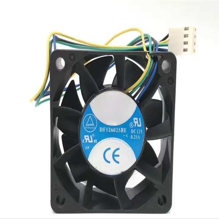 for 6025 F126025BE DC12V 0.25A 4-Wire PWM Ball Cooling Fan