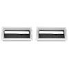 2 Pcs Wire Hole Cover Outlet, Desk Cable Grommet Hole Aluminium Cord Cable Wire Grommet Square Desk Grommet Cable Hole Cover Wire Organizers Outlet Covers for Cord Management view 1