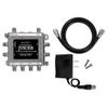 Antennas Direct JUICE8 TV Antenna Distribution Amplifier, 8-Output, Weatherproof, Silver view 1