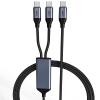 OMNIHIL 3.2FT USB-C Splitter Cable Compatible with iBuyPower SlateMesh Gaming PC view 2