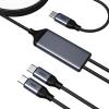 OMNIHIL 3.2FT USB-C Splitter Cable Compatible with iBuyPower SlateMesh Gaming PC view 3