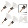 IWOWHERO Vintage Ceramic Drawer Knobs Round Pull Handles for Furniture Smooth Surface Unique Relief Design for Cabinets and Dressers view 3