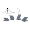 LIFKICH Adjustable Aluminum Alloy Triangle Laptop Stand Foldable Cooling Holder for Tablets Laptops Space-Saving Design for Home Office Travel view 2