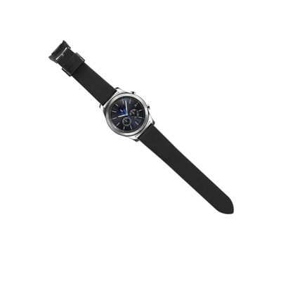 SECFOU 1pc Buckle Clip Leather Watch Connector Clasp for Gear Easy to Install Design Fashionable Black Style Replacement for Your Watch Strap