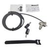 Sendt Black Universal Notebook Laptop Keyed Push to Lock Security Cable for Kensington Wedge Nano and Most Other Security Slots view 2