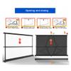 BERWDUXA Portable Projector Screen Manual Pull Up 30/40/50 Inch, Self-Stand Tabletop Screen, HD 4k Floor Movie Projection Screen for Home Meeting Indoor Outdoor(50 Inch (16:9)) view 3
